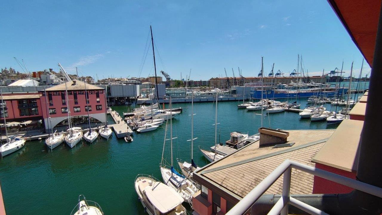 Апартаменты Bilocale Vista Mare Con Terrazzo-Porto Antico- Parcheggio Scontato Генуя Экстерьер фото