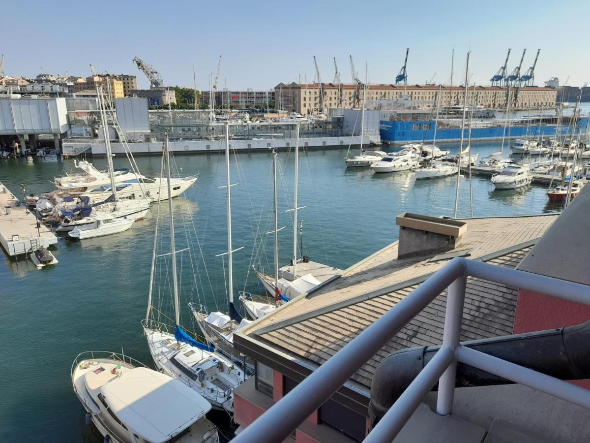 Апартаменты Bilocale Vista Mare Con Terrazzo-Porto Antico- Parcheggio Scontato Генуя Экстерьер фото