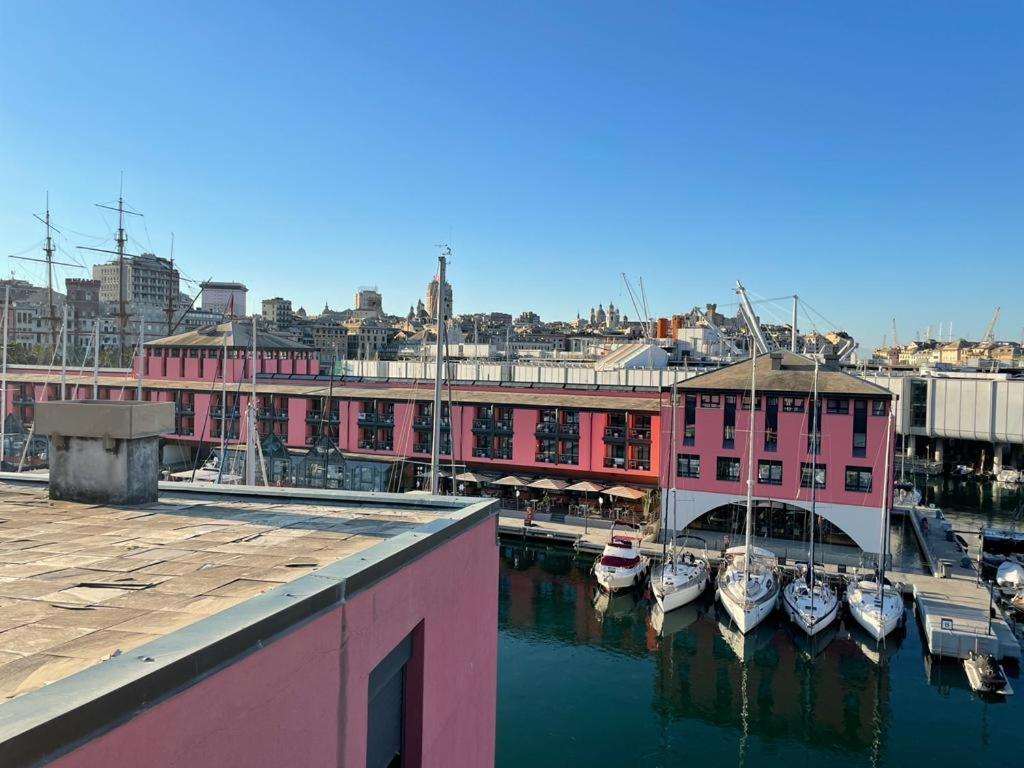 Апартаменты Bilocale Vista Mare Con Terrazzo-Porto Antico- Parcheggio Scontato Генуя Экстерьер фото